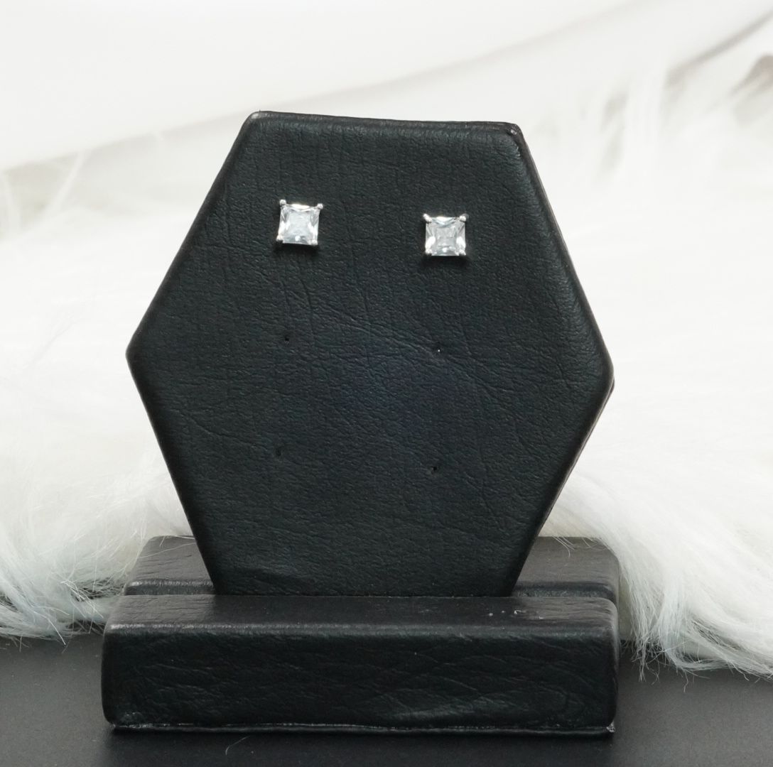 Miniatura 3 de TOPO CUADRADO BLANCO TIPO DIAMANT PLAT#5